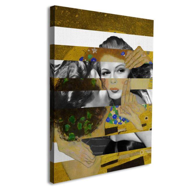 Πίνακας σε καμβά Another kiss in mixed media