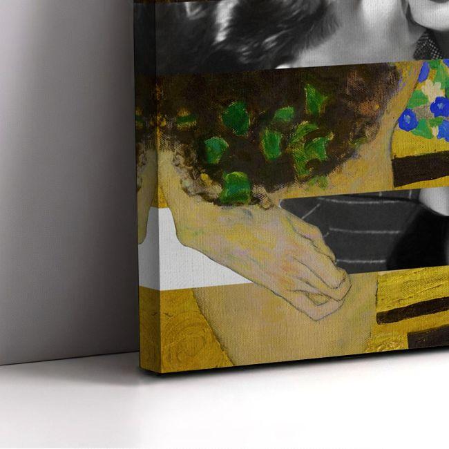 Πίνακας σε καμβά Another kiss in mixed media