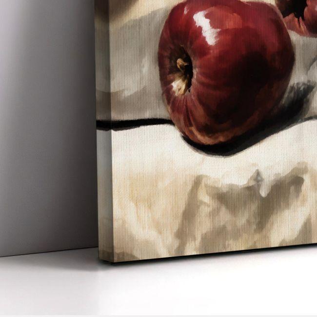 Canvas print Apples, panoramic