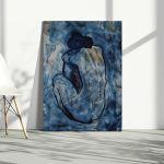Πίνακας ζωγραφικής Blue nude reart (original by P. Picasso)