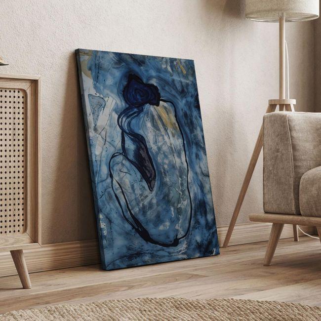 Πίνακας ζωγραφικής Blue nude reart (original by P. Picasso)