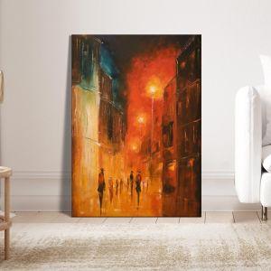 Canvas print Illuminated street