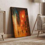 Canvas print Illuminated street
