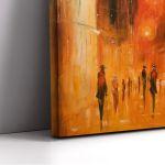 Canvas print Illuminated street