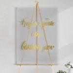 Sticky letters forwedding welcome