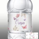 Sticker label Butterflies pink theme