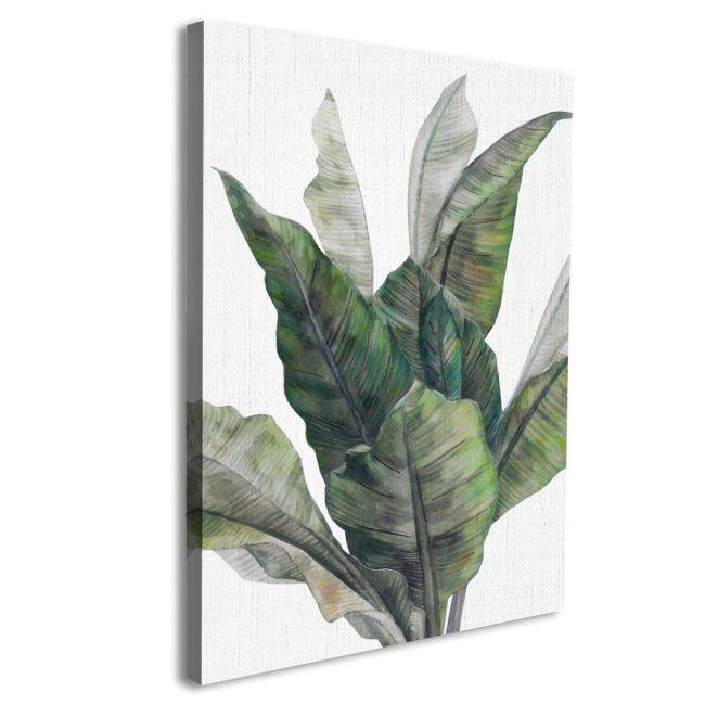 Πίνακας σε καμβά, Ficus leaves painting