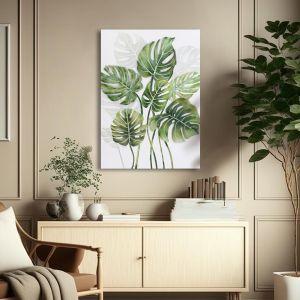 Canvas print Palmtree leaves painting Framed canvas View 1 2