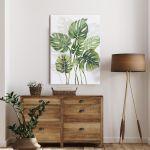 Canvas print, Palmtree leaves painting