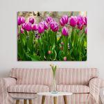 Canvas print Pink tulips I