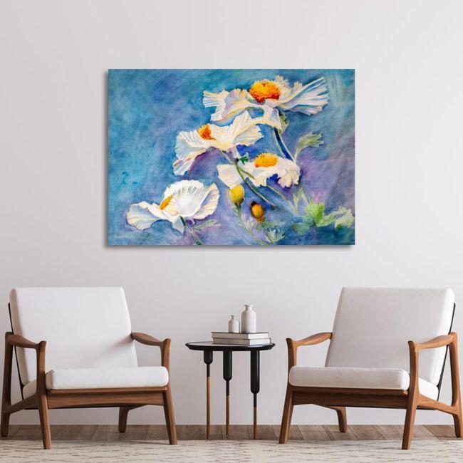 Canvas print Poppies, White poppies