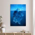 Πίνακας σε καμβά Παγόβουνο, Iceberg
