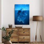 Πίνακας σε καμβά Παγόβουνο, Iceberg