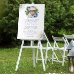 Canvas baptism Welcome, Me to ladi kai photo Floral blue