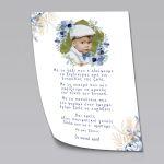 Canvas baptism Welcome, Me to ladi kai photo Floral blue
