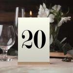 Καρτελάκια τραπεζιών κάθετα, μονόχρωμα ivory