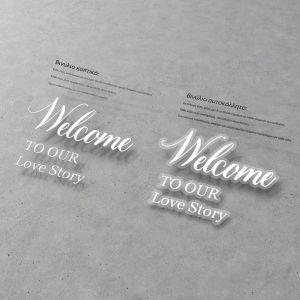 Sticky whiteletters forwedding welcome mirrorWelcome to our Love Story 2