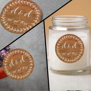 Stickers labelsmarriage initials