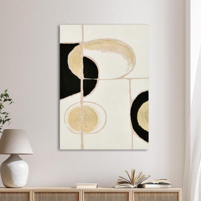 Canvas print Gold curves