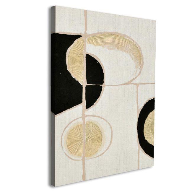 Canvas print Gold curves