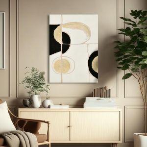 Canvas print Gold curves