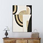 Canvas print Gold curves I