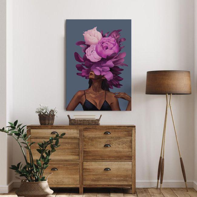 Πίνακας σε καμβά Inner Beauty, purple blossom