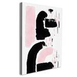 Canvas print Black and pink