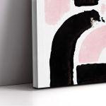 Canvas print Black and pink