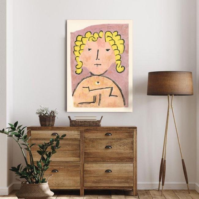 Canvas print Head of a child, Klee P.