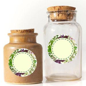 Sticker labels Blackboard oval and circles