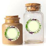 Sticker labels Blackboard oval and circles