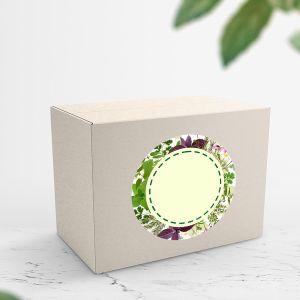 Sticker labels Blackboard oval and circles 2