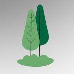 Kids wall stickers Just trees