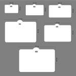 Καρτελάκια, κοπτικό σχήμα χρυσά γράμματα, οριζόντια