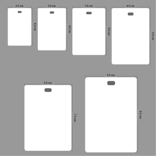 Cardboard Labels, personalized vertical