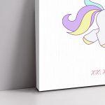 Canvas printwelcome to my baptism, Unicorn cartoon