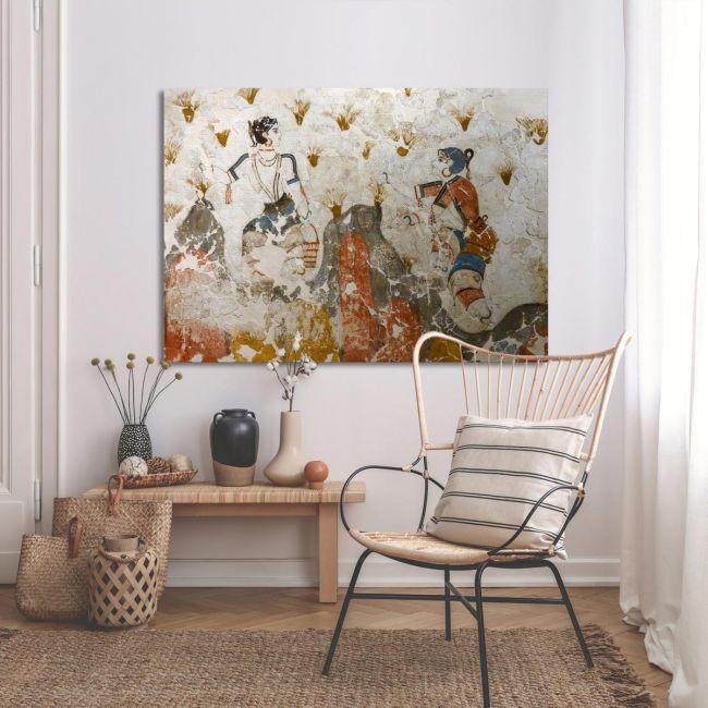 Canvas print Saffron gatherers (detail)