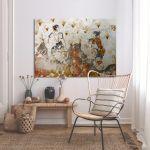 Canvas print Saffron gatherers (detail)