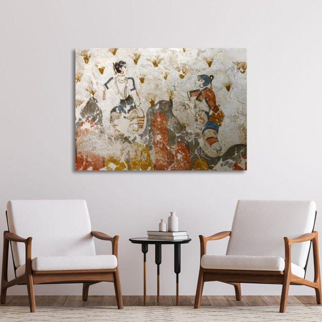 Canvas print Saffron gatherers (detail)