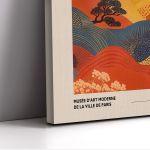 Πίνακας ζωγραφικής Japanese mountains, reart (original YAYOI Kusama)