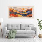 Canvas print Japanese mountains, reart (original YAYOI Kusama)
