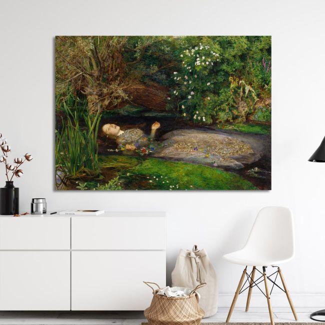 Canvas print Ophelia, Millais J. E.