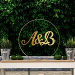 Wedding couple initial's plexiglass for wedding decor