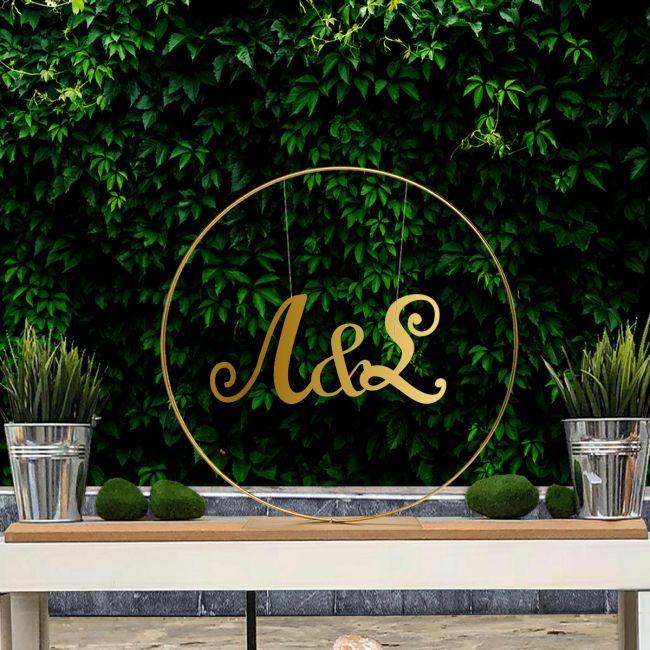 Wedding couple initial's plexiglass for wedding decor