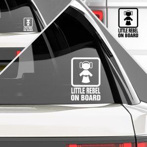 Baby car sticker Baby LITTLE REBEL on Board