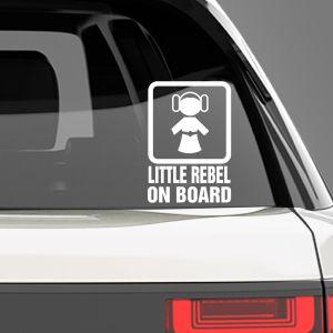 Baby car sticker Baby LITTLE REBEL on Board 2