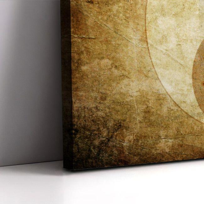 Canvas print Grunge yin yang