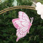 Wooden figure printed Butterfly roz