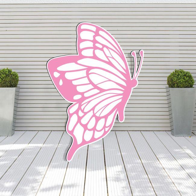 Wooden figure printed Butterfly roz